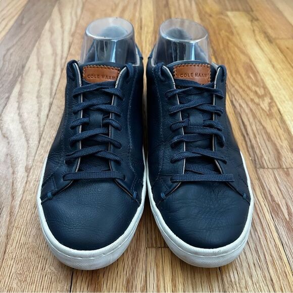 Cole Haan Mindi Navy Blue Leather Sneaker Low Top Lace Up Women’s Sz 9 - Picture 3 of 11